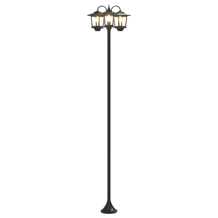 Stâlp de lampă cu 3 capete with LED Bulb Negru 16 x 16 x 187 cm - WALTI WALTI