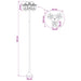 Stâlp de lampă cu 3 capete with LED Bulb Negru 16 x 16 x 187 cm - WALTI WALTI
