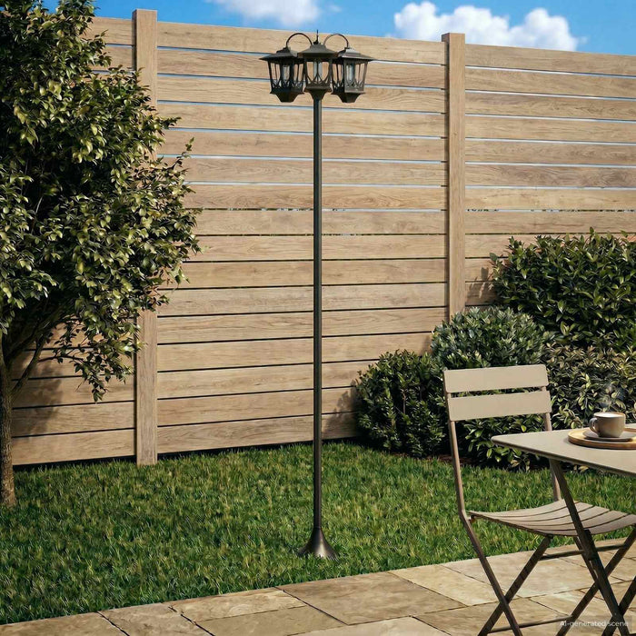 Lampă solară de exterior with LED Bulb Negru - WALTI WALTI