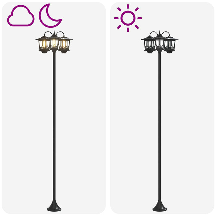 Lampă solară de exterior with LED Bulb Negru - WALTI WALTI