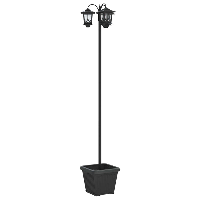 Lampă solară de exterior with LED Bulb Negru WALTI