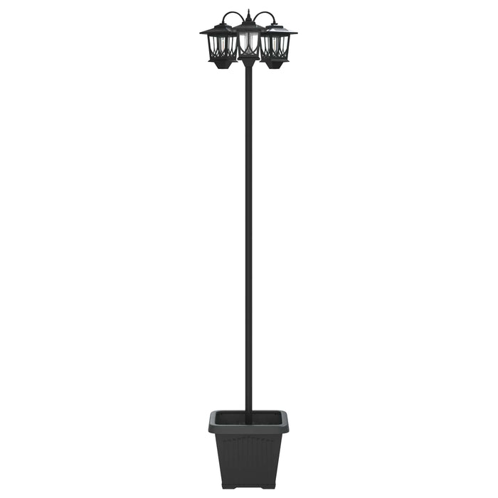 Lampă solară de exterior with LED Bulb Negru WALTI
