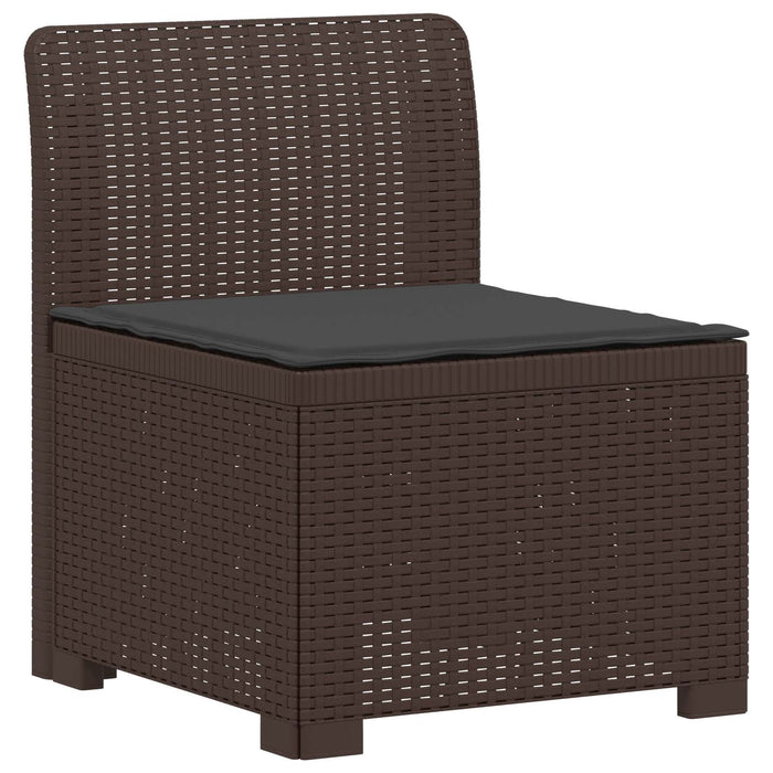 Sofa de grădină cu 5 locuri cu perne aspect rattan PP Maro WALTI