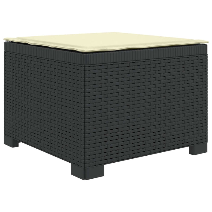 Sofa de Grădină 4-Locuri cu Perne Aspect Ratan PP Antracit WALTI
