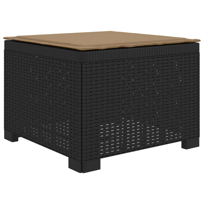 Sofa de Grădină 4-Locuri cu Perne Aspect Ratan PP Antracit WALTI