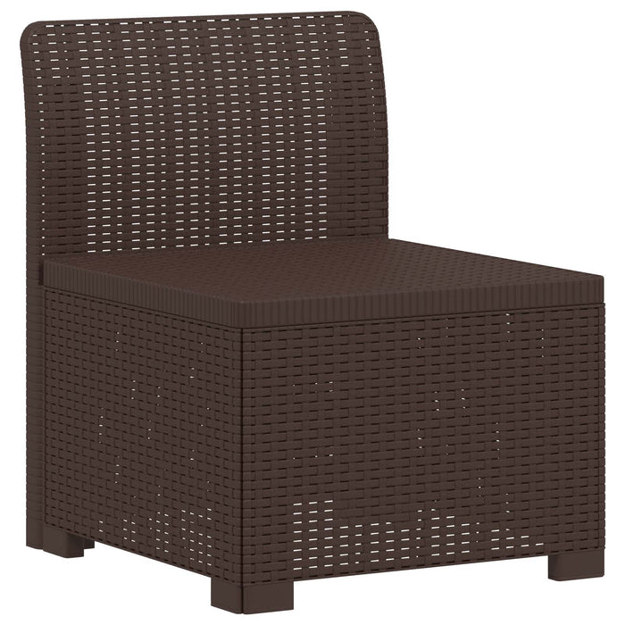 Sofa de grădină cu 5 locuri aspect rattan PP Maro WALTI
