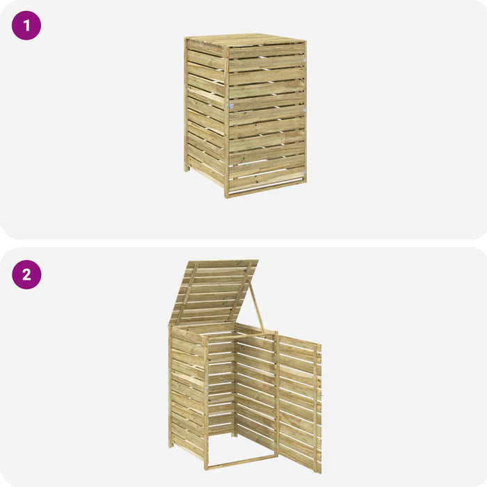 Spațiu de depozitare pentru pubele cu roți pentru 1 recipient - WALTI WALTI