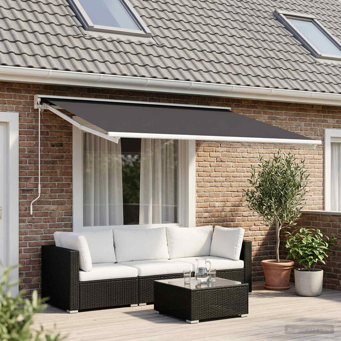 Material de înlocuire pentru copertină Antracit 600 × 350 cm WALTI