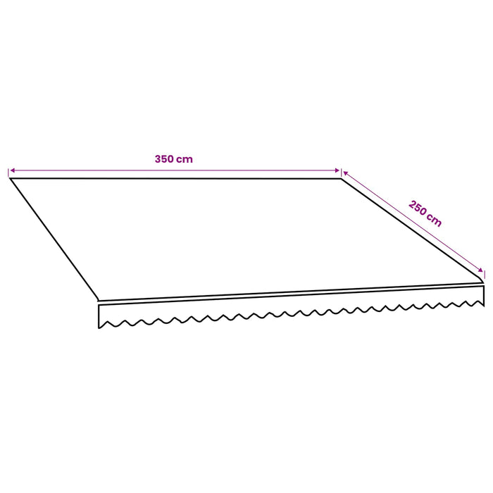 Material de înlocuire pentru copertină Portocalie și maro - WALTI WALTI