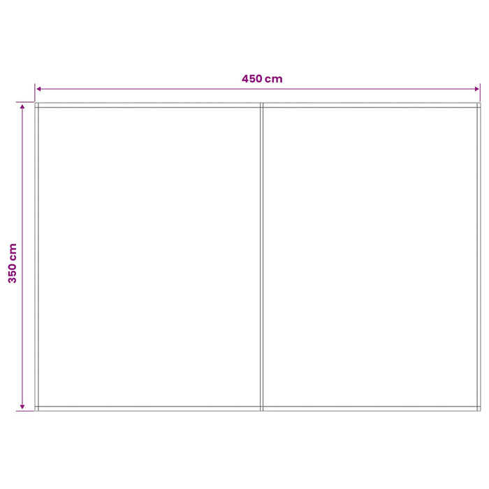 Material de înlocuire pentru copertină Maro 450 × 350 cm - WALTI WALTI