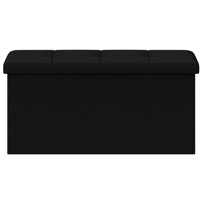 Bancă de depozitare pliabilă Negru 180 kg 80 L 77 x 38 x 38 cm WALTI