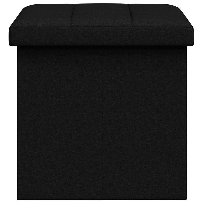 Bancă de depozitare pliabilă Negru 180 kg 80 L 77 x 38 x 38 cm WALTI