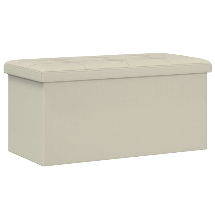 Bancă de depozitare pliabilă Alb 180 kg 80 L 77 x 38 x 38 cm In WALTI