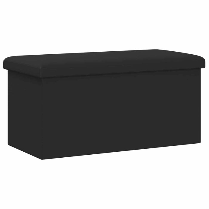 Bancă de depozitare pliabilă Negru 180 kg 80 L 77 x 38 x 38 cm WALTI