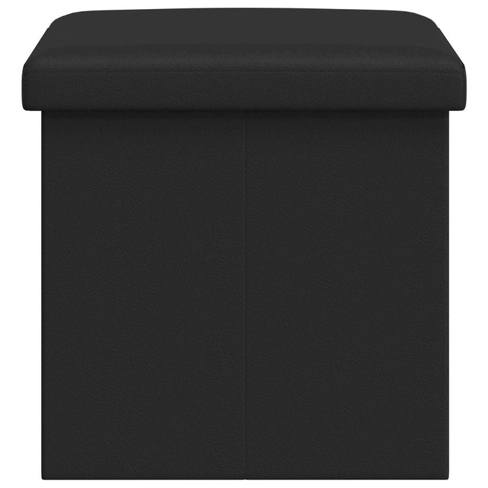 Bancă de depozitare pliabilă Negru 180 kg 80 L 77 x 38 x 38 cm WALTI