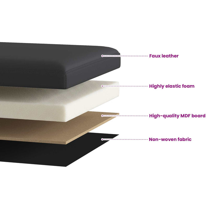 Bancă de depozitare pliabilă Gri 180 kg 80 L 77 x 38 x 38 cm WALTI