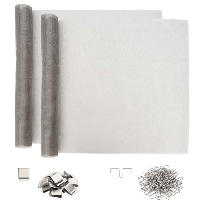 Capac pentru ax de lumină cu cleme 2 buc. 70 x 190 cm Argintiu WALTI