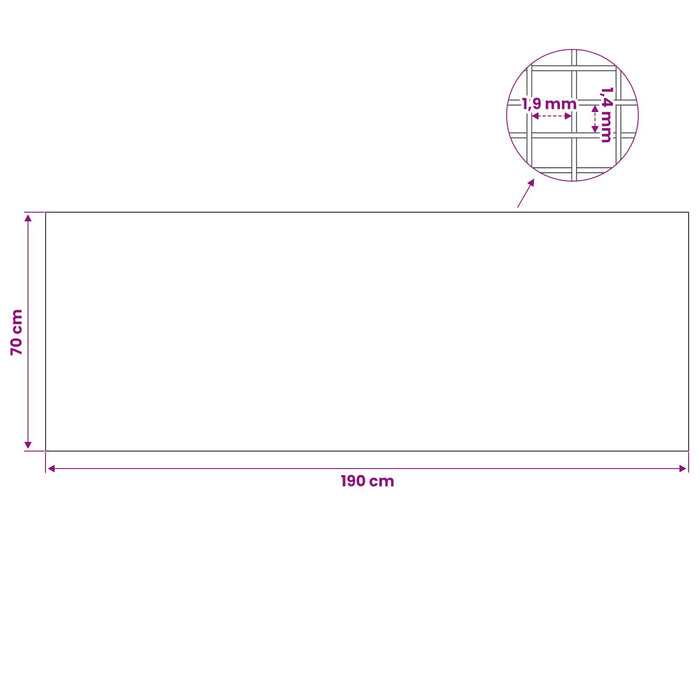 Capac pentru ax de lumină cu cleme 2 buc. 70 x 190 cm Argintiu WALTI