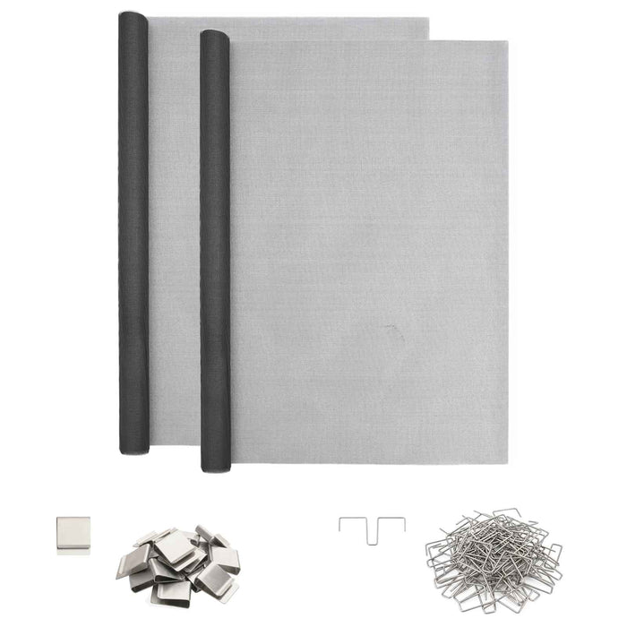 Capac pentru ax de lumină cu cleme 2 buc. 70 x 130 cm Gri WALTI