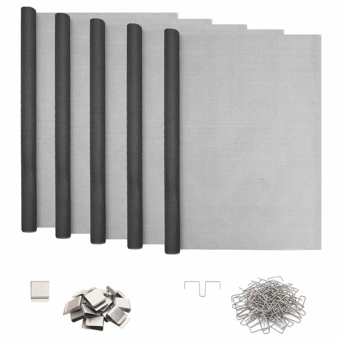 Capac pentru ax de lumină cu cleme 5 buc. 70 x 130 cm Gri WALTI