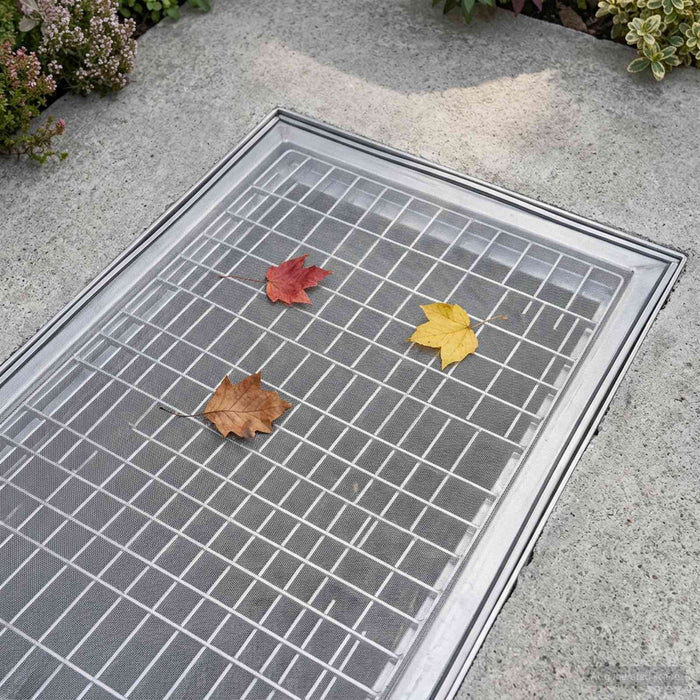 Capac pentru ax de lumină cu cleme 2 buc. 70 x 190 cm Gri WALTI