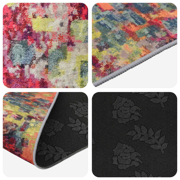 Covor Runner LESAKA colorat 100 x 200 cm Catifea diamant WALTI