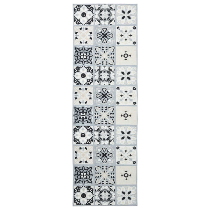 Covor Runner ORIZ 1150 gsm Gri și negru WALTI