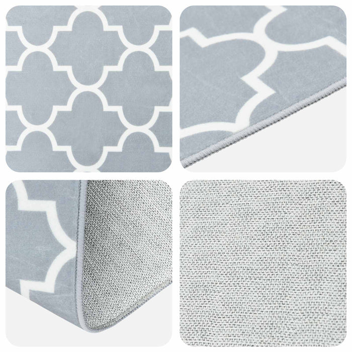 Covor Runner ORIZ 1150 gsm Gri și alb WALTI