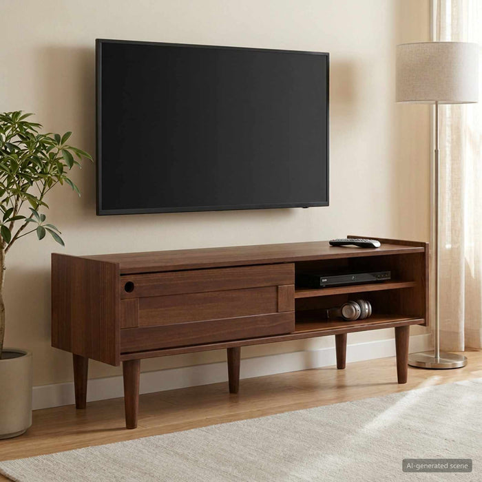 Cabinet TV BILBAO 114 x 40 x 45 cm Caramel închis WALTI