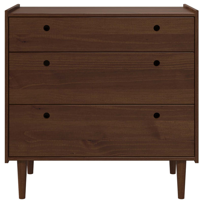 Comodă cu sertare BILBAO Caramel închis 90 x 45 x 89 cm WALTI