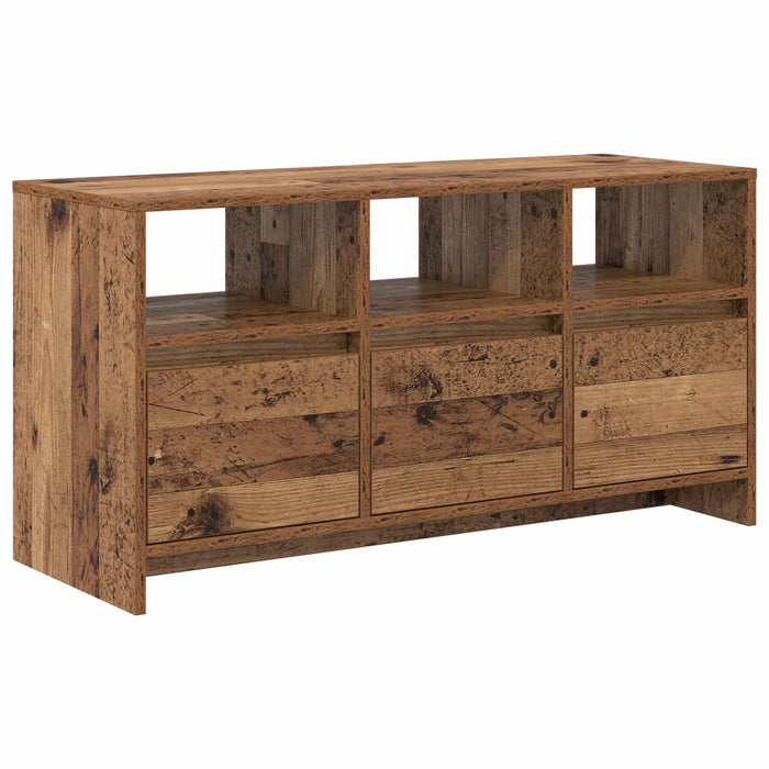 Comodă TV 102 x 37,5 x 52,5 cm Lemn de stejar Lemn compozit WALTI