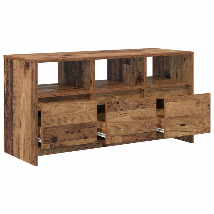 Comodă TV 102 x 37,5 x 52,5 cm Lemn de stejar Lemn compozit WALTI