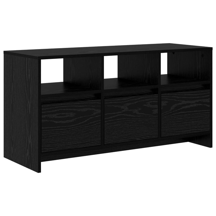 Comodă TV 102 x 37,5 x 52,5 cm Stejar Negru Lemn compozit - WALTI WALTI