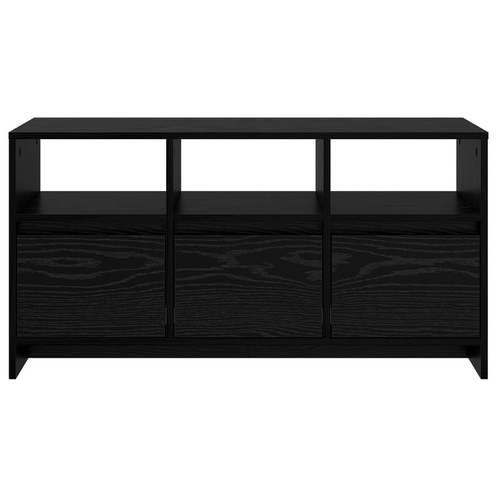 Comodă TV 102 x 37,5 x 52,5 cm Stejar Negru Lemn compozit - WALTI WALTI