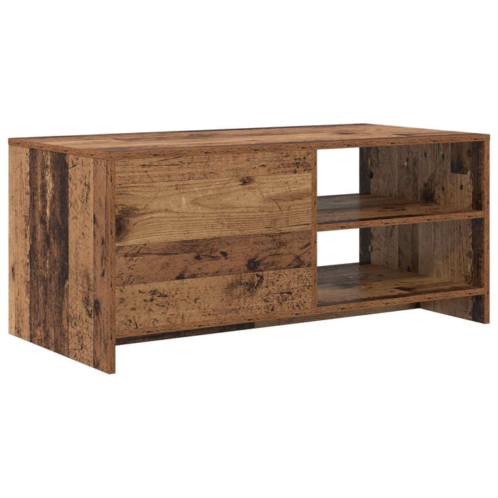 Masă de cafea Lemn de stejar 102 x 50 x 45 cm Lemn compozit - WALTI WALTI