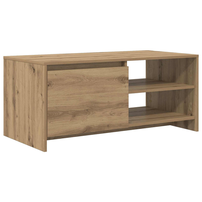 Masă de cafea Stejar Artizanal 102 x 50 x 45 cm Lemn compozit - WALTI WALTI