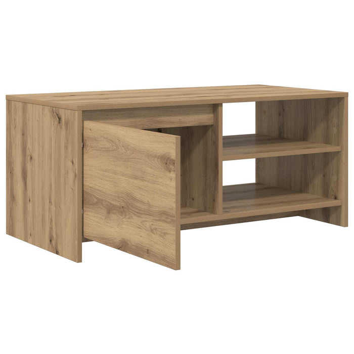 Masă de cafea Stejar Artizanal 102 x 50 x 45 cm Lemn compozit - WALTI WALTI
