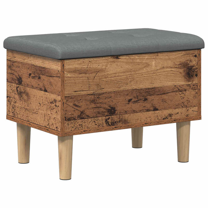 Bancă de depozitare cu perne Lemn de stejar 62 x 42 x 46 cm WALTI