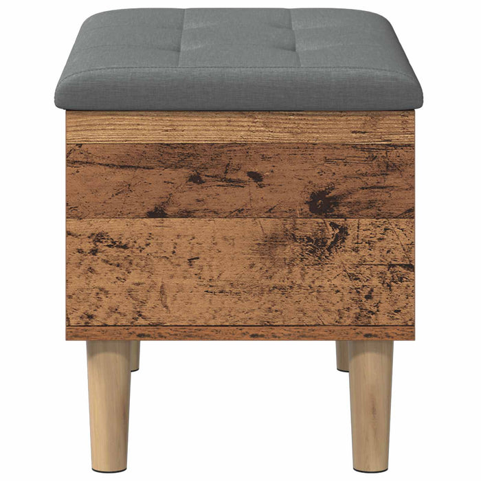 Bancă de depozitare cu perne Lemn de stejar 62 x 42 x 46 cm WALTI