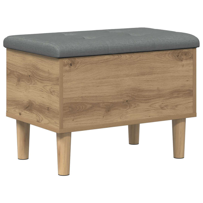 Bancă de depozitare cu perne Stejar Artizanal 62 x 42 x 46 cm WALTI