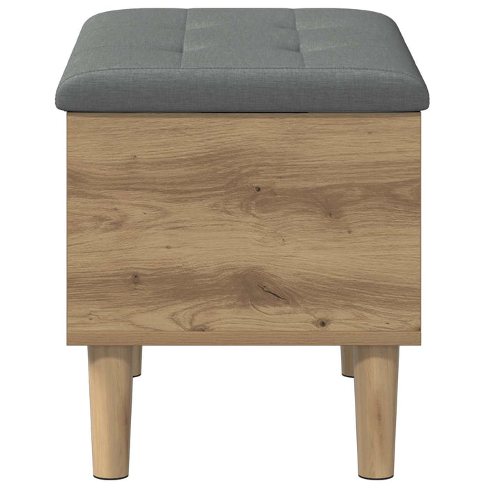 Bancă de depozitare cu perne Stejar Artizanal 62 x 42 x 46 cm WALTI