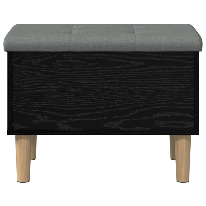 Bancă de depozitare cu perne Stejar Negru 62 x 42 x 46 cm WALTI