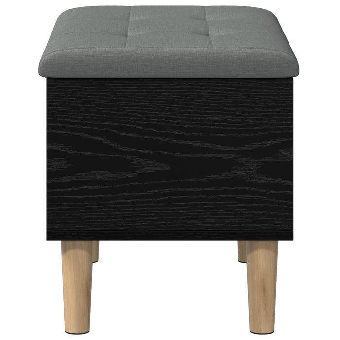 Bancă de depozitare cu perne Stejar Negru 62 x 42 x 46 cm WALTI