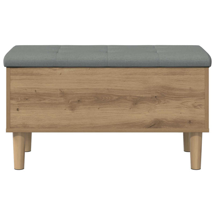 Bancă de depozitare cu perne Stejar Artizanal 82 x 42 x 46 cm WALTI