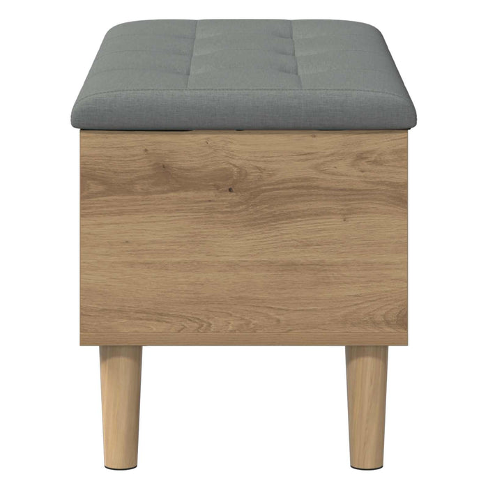 Bancă de depozitare cu perne Stejar Artizanal 82 x 42 x 46 cm WALTI
