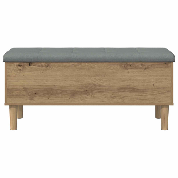 Bancă de depozitare cu perne Stejar Artizanal 102 x 42 x 46 cm - WALTI WALTI