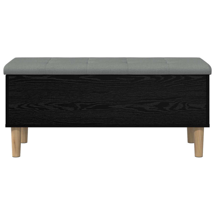 Bancă de depozitare cu perne Stejar Negru 102 x 42 x 46 cm WALTI