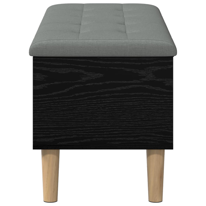 Bancă de depozitare cu perne Stejar Negru 102 x 42 x 46 cm WALTI