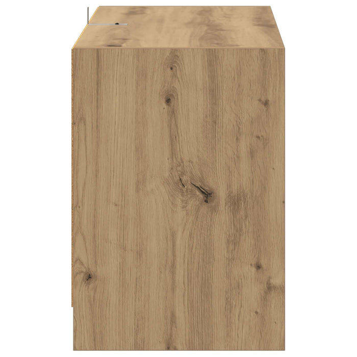 Comodă TV 147 x 35 x 50 cm Stejar Artizanal Lemn compozit - WALTI WALTI