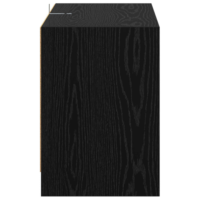 Comodă TV 147 x 35 x 50 cm Stejar Negru Lemn compozit - WALTI WALTI